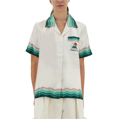 Casablanca 女士 FW25 衬衫 MONTAGNE ONDULÉE