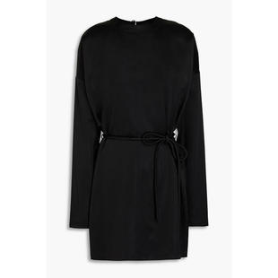 Nanushka 女士 短款连衣裙 束带缎面迷你连衣裙