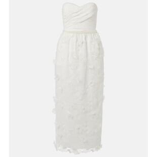 Portrait 花朵装 女士 Bridal 饰欧根纱礼服 礼服 Self