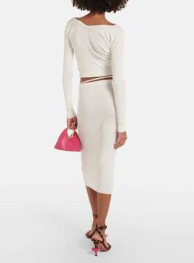 Jacquemus 雅克慕斯 女士 中长裙 Pralù 齿纹中长半身裙