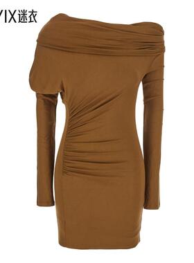 【秋季新品】The Andamane 女款ZOE 裹式肩迷你连衣裙 迷衣时尚