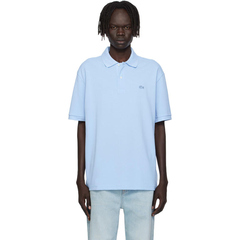 Lacoste 男士 POLO衫 蓝色 Croc Signature Polo 衫