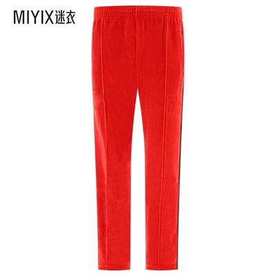 needles 男款天鹅绒运动裤子 迷衣时尚