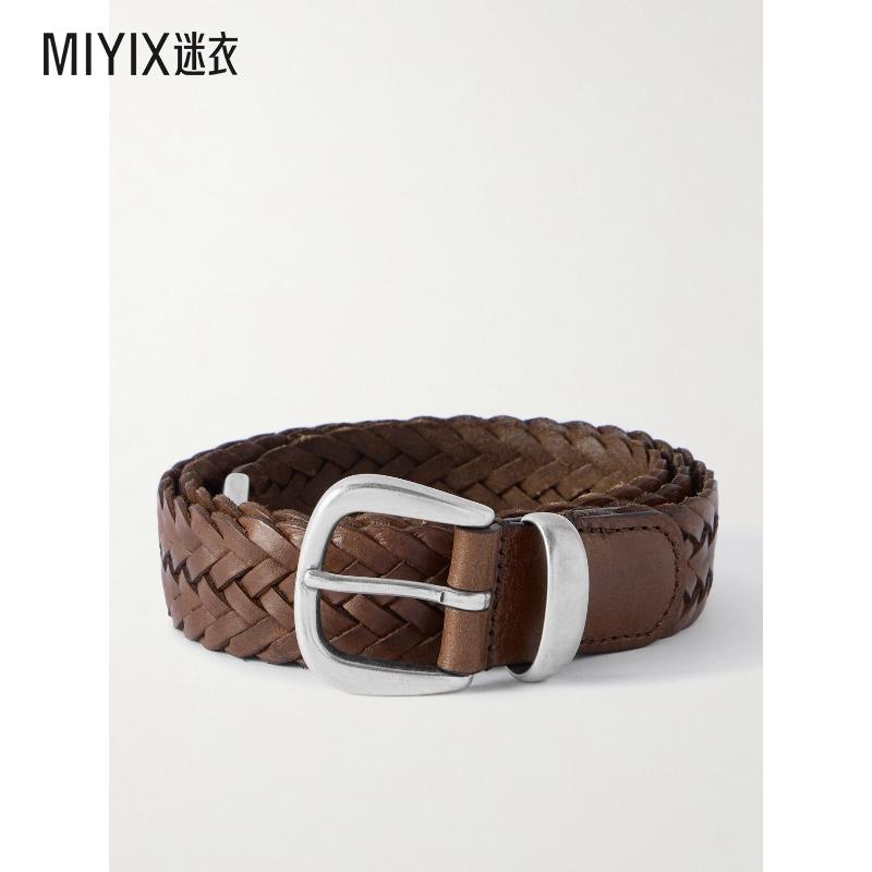 【秋冬新品】Anderson's 男款3cm 编织皮带腰带 迷衣时尚