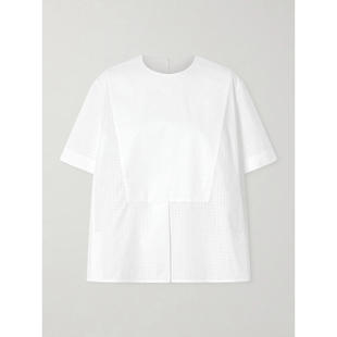 Sander T恤 吉尔·桑达 SS26 格纹棉质 女士 Jil