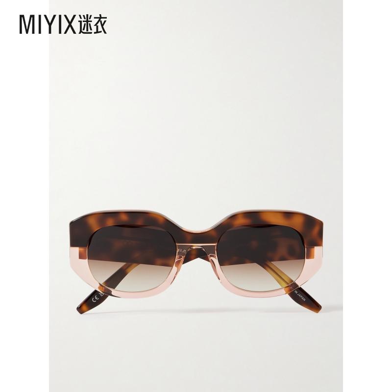 【秋冬新品】Barton Perreira 女款Sueno 圆框龟甲色醋纤太阳眼镜