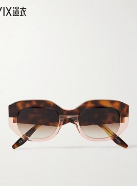 【秋冬新品】Barton Perreira 女款Sueno 圆框龟甲色醋纤太阳眼镜
