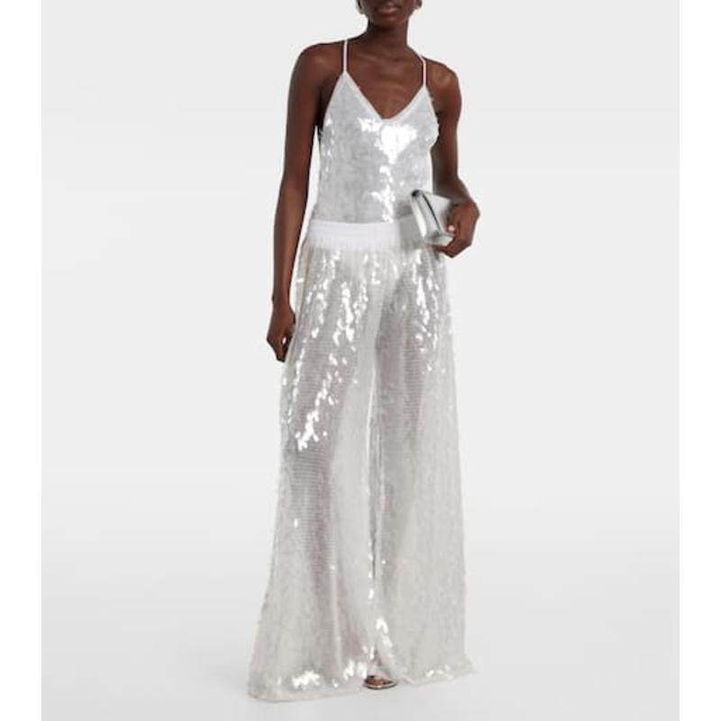 Norma Kamali 女士 连体衣 Fara 珠片半透视网纱连体衣,女装/女士精品,连体衣/裤,淘宝优惠券,粉丝福利购,淘宝优惠卷