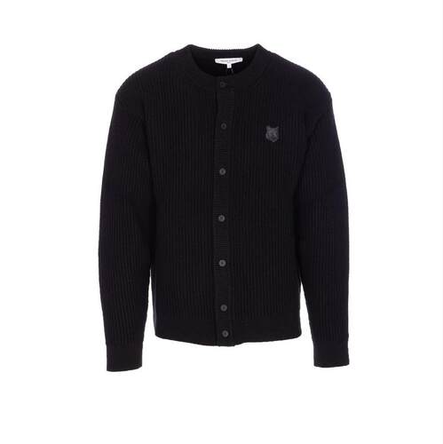 Maison Kitsuné 男士 FW25 开衫 狐狸头罗纹