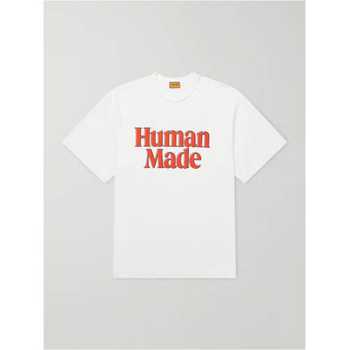 HUMAN MADE 男士 FW26 T恤 徽标印花棉针织