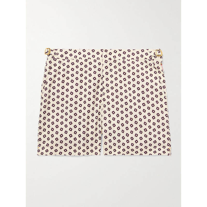 Orlebar Brown 男士 FW25 泳裤 Bulldog 直筒中长印花再生泳裤