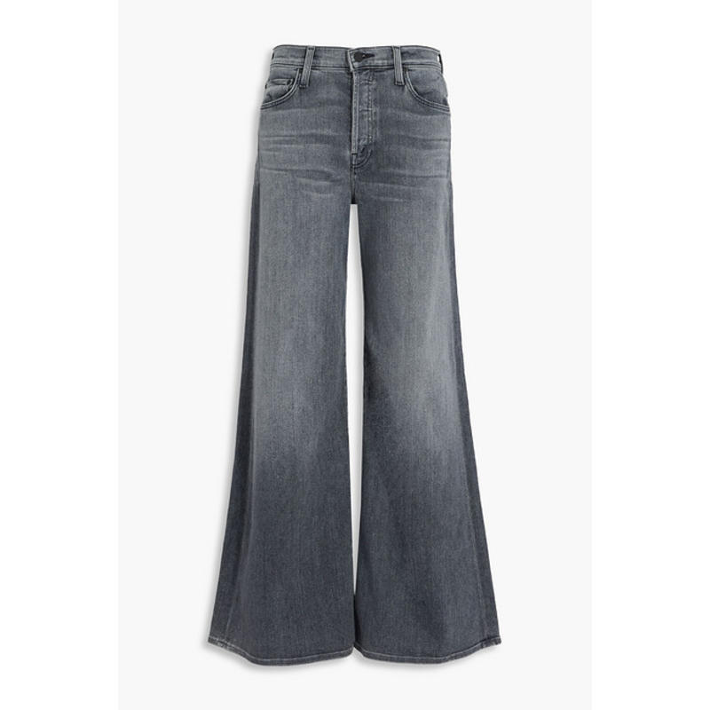 Mother Denim 女士 牛仔长裤 Tomcat 卷边高腰阔腿牛仔裤