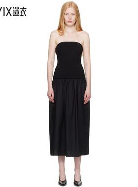 Rag & Bone 女款黑色 Irina Mixed-Media 连衣裙 迷衣时尚