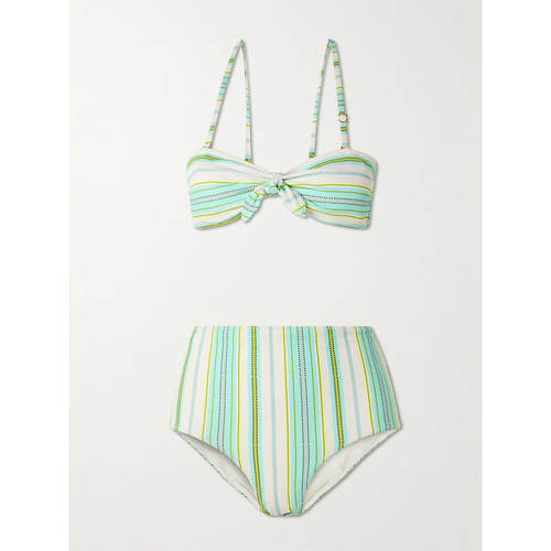 Lemlem 女士 SS26 比基尼 Ava + Elsi 印花罗纹再生比基尼