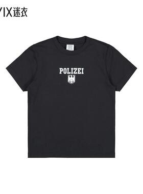 【秋冬新品】Vetements 男款POLIZEI MEN 合身T恤 迷衣时尚