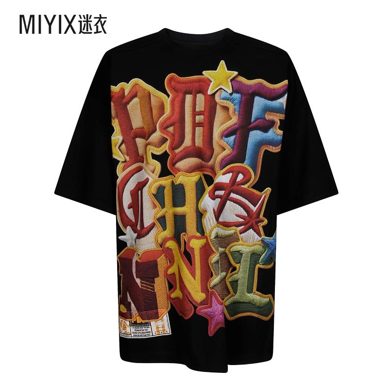 【秋冬新品】PDF CHANNEL 男款Boy Pdf 黑色彩色T恤 迷衣时尚