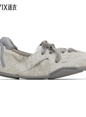 Acne Studios 女款灰色 Lace-Up Leather 运动鞋 迷衣时尚