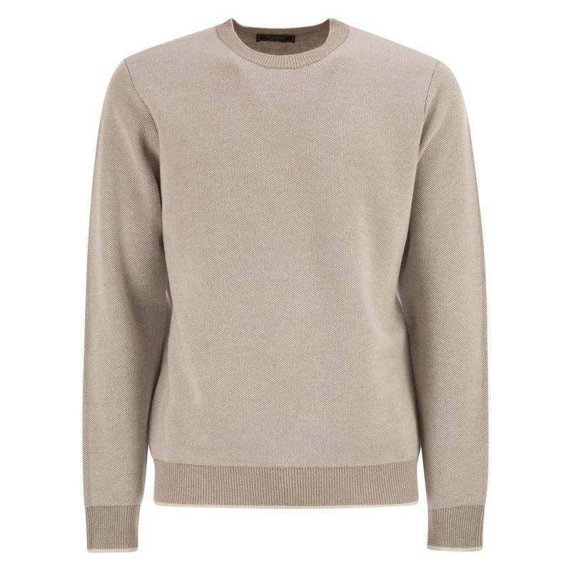 Peserico 男士 FW25 毛衣 羊毛羊绒套头衫