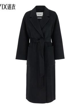 【秋季新品】IVY & OAK 'Celia' Coat Revers 黑色双排扣凹口羊毛