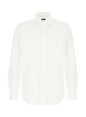 BARBA Napoli 男士 FW25 衬衫 白色棉质