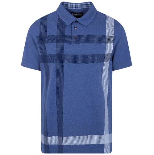 Barbour 巴伯尔 男士 SS26 POLO衫 Barbour 大格纹短袖 Polo 衫