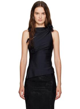 Coperni 女士 背心 黑色 Flower 上装