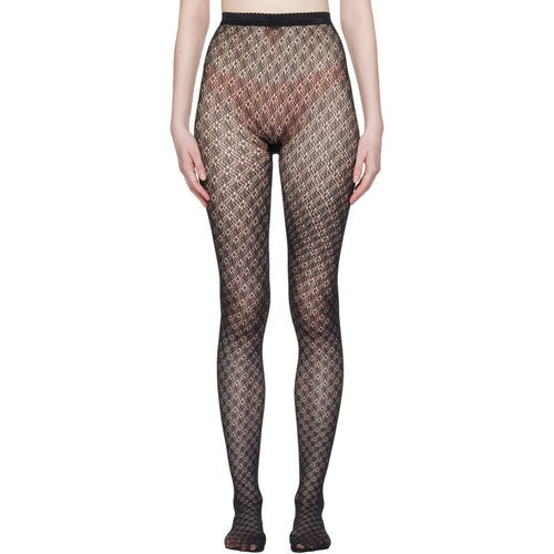 Wolford 沃尔福特 女士 袜子 黑色 Blossom Net 连裤袜