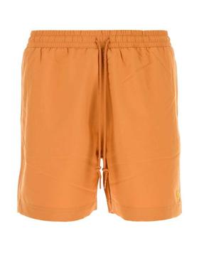 Carhartt WIP 男士 FW25 泳装 Chase 橙色聚酯泳裤