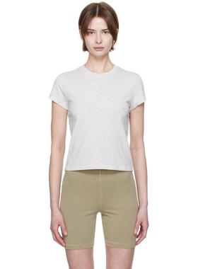 SKIMS 女士 T恤 灰色 Relaxed Tees Shrunken T 恤