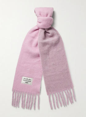 Acne Studios 中性（成人） FW25 戒指 流苏羊毛混纺围巾