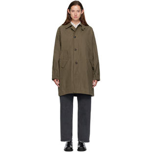 Waxed COOR 卡其色 大衣 Mill 女士