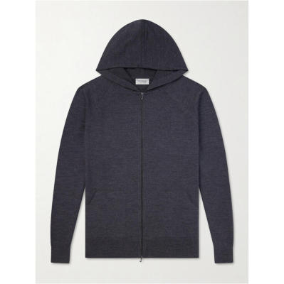 John Smedley 男士 FW26 卫衣 Carty 美利奴羊毛拉链连帽衫
