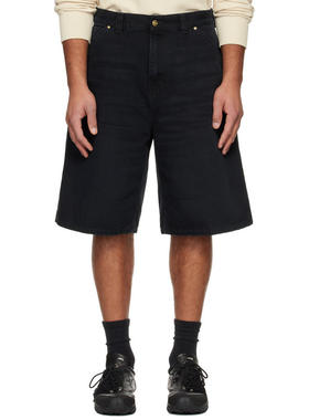 Carhartt WIP卡哈特 男士 黑色 OG Single Knee 牛仔短裤