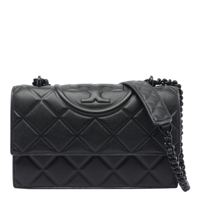 Tory Burch 女士 单肩包 小号 FLEMING 抛光粒面可变式单肩包