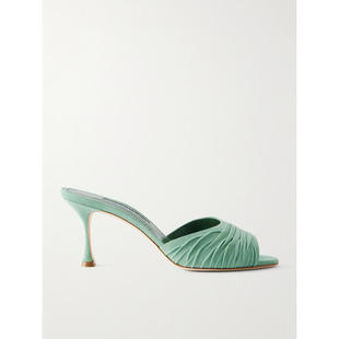 女士 莫罗·伯拉尼克 凉鞋 Pirua 绒面革凉拖 Manolo Blahnik