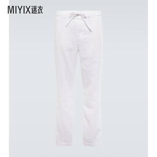 Carioca 迷衣时尚 男 直筒亚麻棉质斜纹棉布裤 Oscar Frescobol