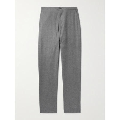 Boglioli 博廖利 男士 SS26 长裤 Virgin 直筒羊毛法兰绒抽绳裤子