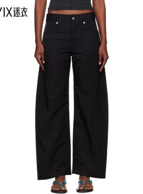 Eckhaus Latta 女款黑色 Bend 长裤 迷衣时尚