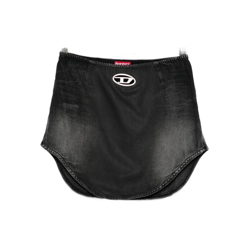 Diesel 女士 秋冬新品 半身裙 黑色半身裙