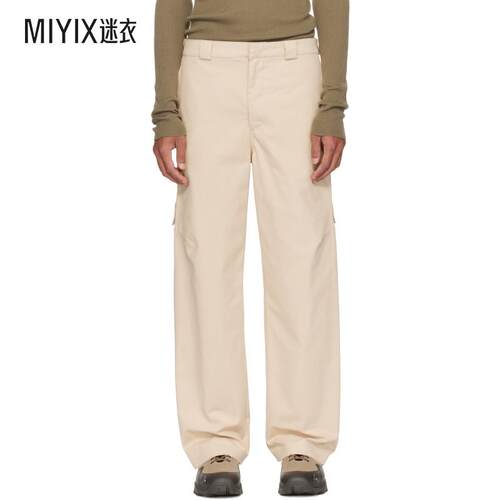 J EONGL I 男款米色 Heavy Cotton 工装裤 迷衣时尚