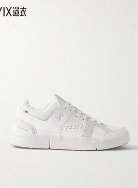 On昂跑 男款+ Roger Federer The Roger Clubhouse 仿皮网纱仿绒