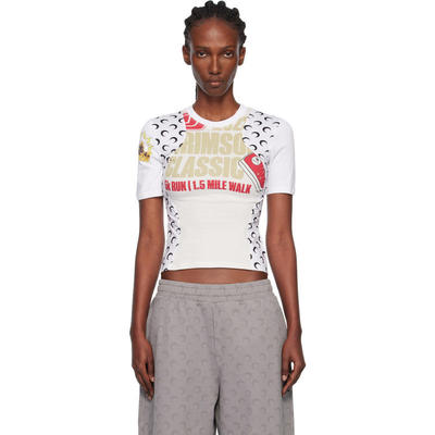 Marine Serre 女士 T恤 Regenerated Graphic Jersey Baby Fit