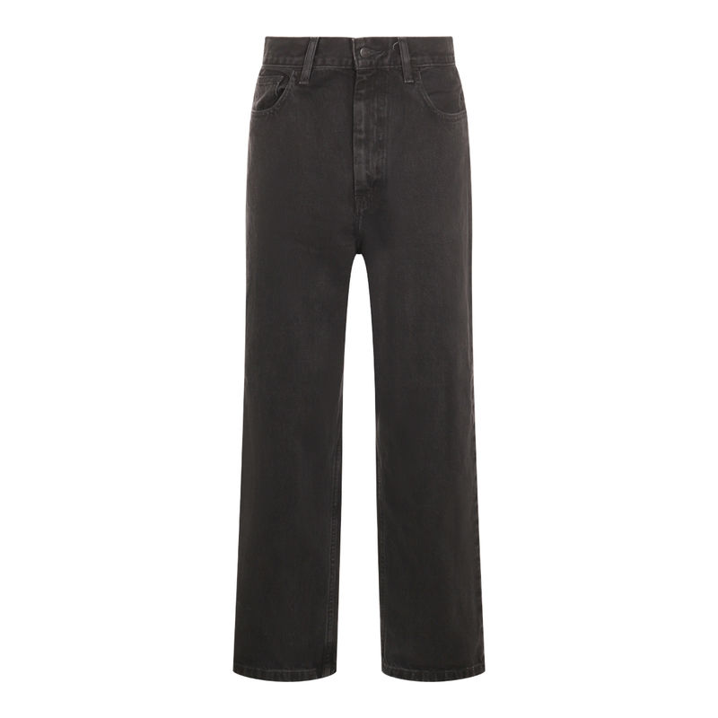 Carhartt WIP卡哈特 女士  BRANDON 黑色石头色棉质牛仔长裤