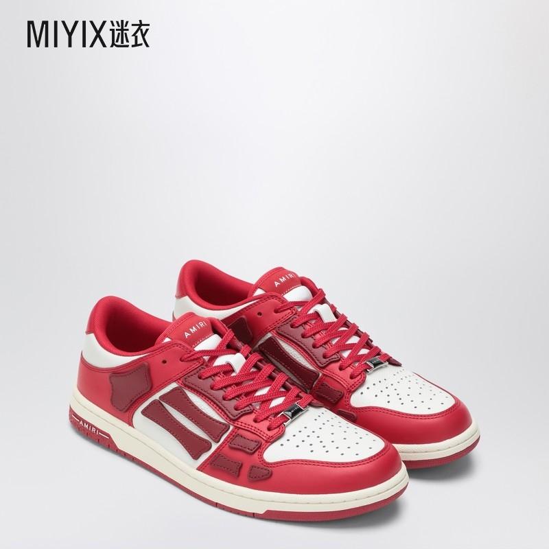 Amiri 男款SKEL TOP 低帮运动鞋(红/白) 迷衣时尚
