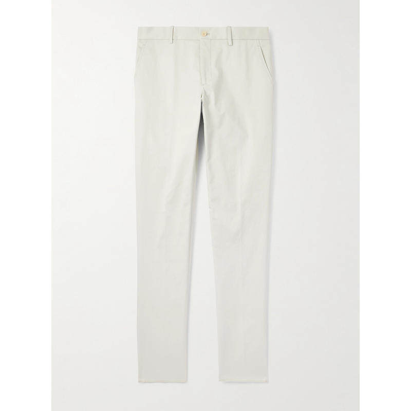 Etro 男士 FW25 长裤 Roma 修身直筒弹力棉质斜纹布裤子