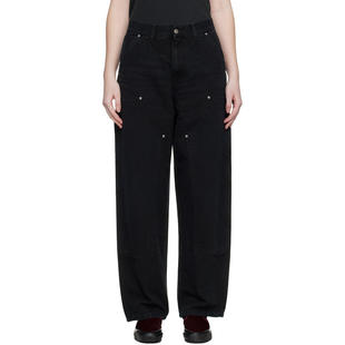 Carhartt WIP卡哈特 女士 黑色 Brandon Double Knee 牛仔长裤