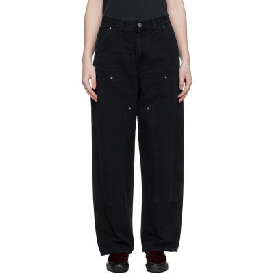 Carhartt WIP卡哈特 女士 黑色 Brandon Double Knee 牛仔长裤