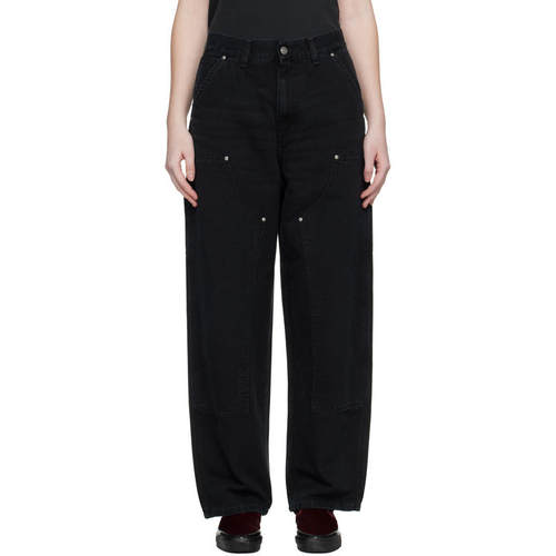 Carhartt WIP卡哈特 女士 黑色 Brandon Double Knee 牛仔长裤