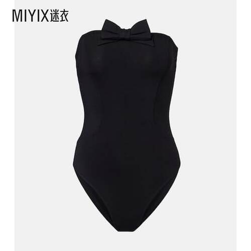 ERES 女款DressCode 蝴蝶结装饰抹胸泳衣 迷衣时尚