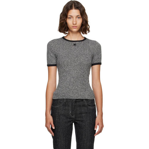 Courrèges 古未界 女士 T恤 灰色 Heather Contrast